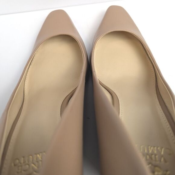 Vince Camuto Diletta Tan Nude Leather Wedge Pumps Womens 9.5 - Picture 5 of 8